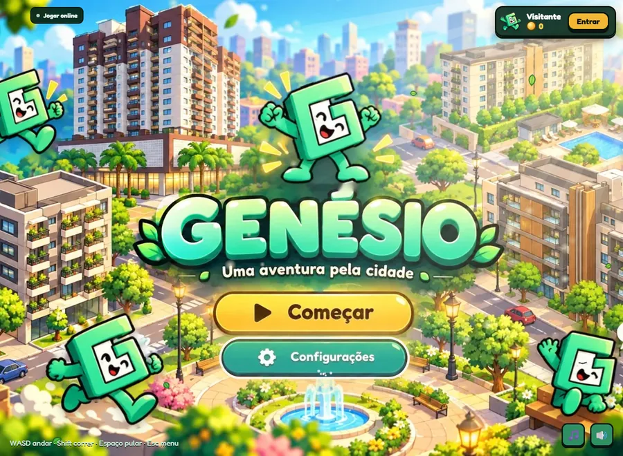 Página inicial de Genésio Game